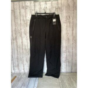 Whimsigoth heritage old money Men's Black Woven Pants Size 36 X 30